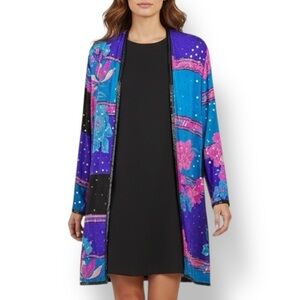 🌺 Judith Ann Creations Silk Beaded Kimono – Vintage Luxury (S)